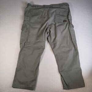 Duluth Men's 48x32 Green Flex Fire Hose Cargo Carpenter Work Pants Fits 48x30